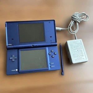 Nintendo DSi Metallic Blue Console Charger Japanese ver Tested Japan No Box - Picture 1 of 5