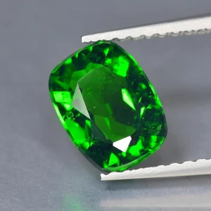 1.45Ct Cushion _ Beautiful Sparkling Unheated Chrome Diopside _Russia - Picture 1 of 1