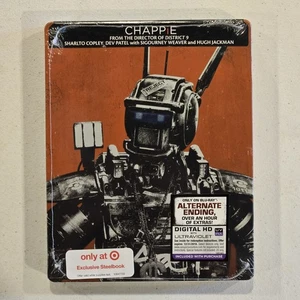 Chappie STEELBOOK BLU-RAY 2015 SCI-FI ACTION LIMITED EDITION RARE R - BRAND NEW - Picture 1 of 3
