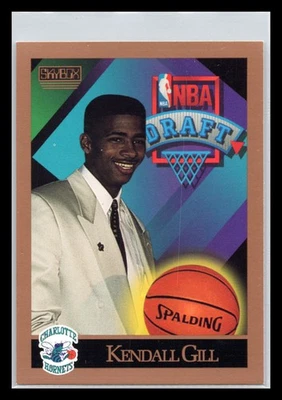1990-91 SkyBox #356 Kendall Gill Charlotte Hornets - Image 1 of 2
