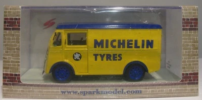 Spark 1:43 S6001 1948 Yellow + Blue Roof Morris PV Van Michelin Tyres - Image 1 of 2
