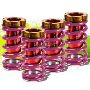 RED SCALED 1-4"HEIGHT ADJUSTABLE COILOVER SPRING FOR 88-00 CIVIC EG/EK/DC PURPLE - Picture 1 of 5