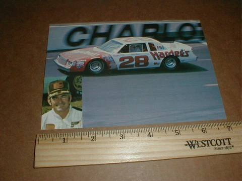 VTG 1981 Buick Bobby Allison NASCAR Racing Postcard Handout Hardee's restaurant Cover