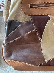 Borsa borsetta vintage set 4 pezzi pelle inglese marrone nuova con etichetta occhiali da sole portafoglio trucco - Foto 1 di 7