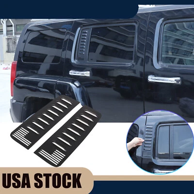 Alloy Rear Door Window Honeycomb Pillar Post Cover Trim For Hummer H3 2005-09 US - Image 1 of 4