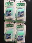 4 packs Sunstar G.U.M. Soft Picks Advanced 60 Picks GUM Tooth Interdental Brush