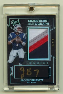 2016 Panini Black Gold Grand Debut GDJB Jacoby Brissett Autogramm 4-Color Relic 07/10 - Bild 1 von 2