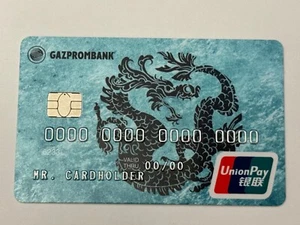 Tarjeta de crédito Gazprombank▪️Rusia▪️Muestra▪️Dragón▪️Chip▪️Solo coleccionable - Imagen 1 de 2