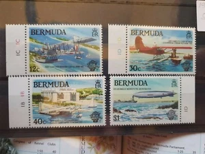 Bermudas 1983 Bicent of Trined Flight conjunto de 4, MNH - Imagen 1 de 1