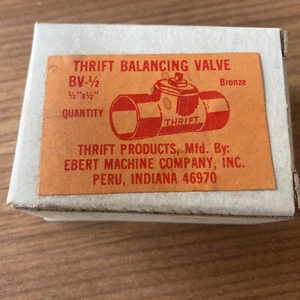 Thrift BV-1/2 Manuell 1/2" Messing Schweißkessel Auswuchtventil - Bild 1 von 4