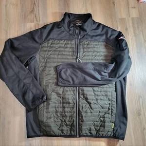 Hawke Co Sport Mens Jacket XL Black & Green Softshell Performance Dynamic Sport - Picture 1 of 6