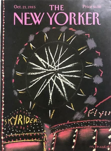 The New Yorker Cover, October 21, 1985, cover art by Merle Nacht - Picture 1 of 1