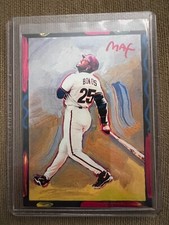 1997 TOPPS GALLERY BARY BONDS PETER MAX ART ARTIST BASEBALL CARD
