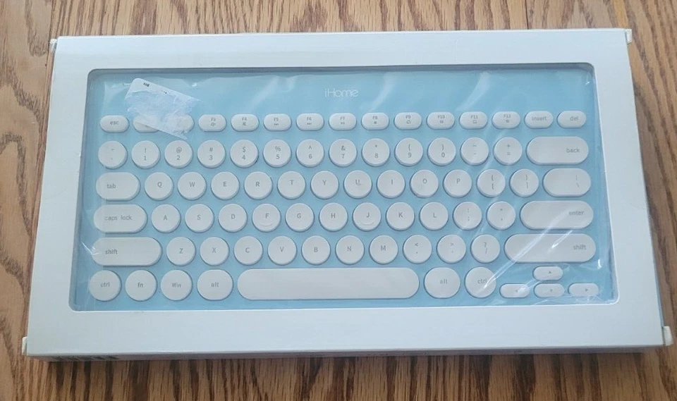 IHome Retro Wireless Keyboard - Powder Blue Color - Image 1 of 2