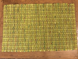 Crate & Barrel Troy Rug Area Rug 2x3' Made In India -Leaf - Picture 1 of 3