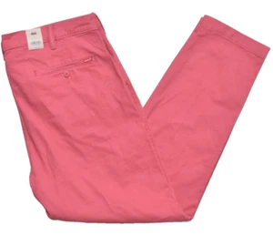 Levis Jeans XX Chino Pants Standard Taper Fit Stretch Salmon Pink Red 34 x 32 - Picture 1 of 7