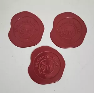 Makers Mark Bourbon Rubber Place Mat Lot Of 3 - Picture 1 of 2