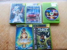 XBox LOT of 5 Games-Bionicle,Fable,Splinter Cell,Project Gotham Racing,Arcade