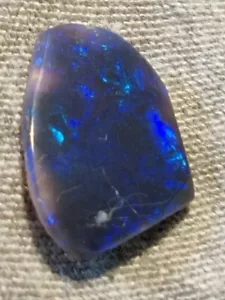 Schwarzopal 1,1 ct. Gem-Grade 11 x 9 x 2 mm Lightning-Ridge Nr 1 - Bild 1 von 6