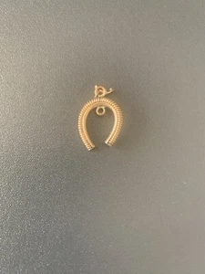 Dije de herradura de tono dorado de colección - Imagen 1 de 8