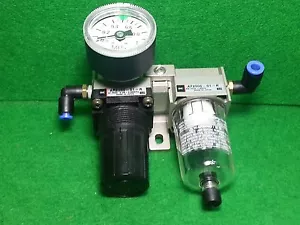 SMC AR2000-01-R , AF2000-01-R Modular Style Regulator / Air Filter , USED - Picture 1 of 4