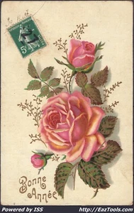FRANCE N° 137 SUR CP AVEC CACHET JOUR DE L'AN 27 ENCERCLÉ - Picture 1 of 2