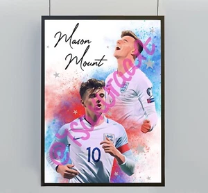 Mason Mount Art Print England Football Poster It’s Coming Home, Chelsea FC - Picture 1 of 3