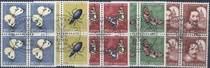 Switzerland 1956 Pro Juventute set of 5, blocks of 4, used, FDPM - Picture 1 of 1