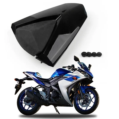 ABS Rear Seat Cover cowl For Yamaha YZF R3 R25 2013-2024 MT-03 14-20 Black Foto 1 de 2