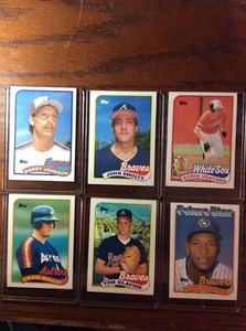  1989 Topps Baseball Rookies Johnson Smoltz Sheffield Ventura Glavine Biggio