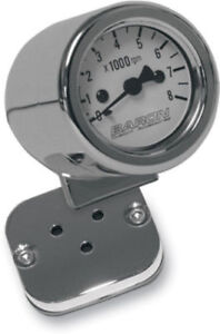 Baron Custom Accessories Mini-Bullet Tachometer w/ 1 in Bar Mount BA-7573-00*