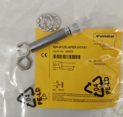 NEW For TURCK Bi4-M12E-AP6X-H1141  Inductive sensor PNP - Image 1 of 4