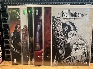 Nottingham #1-5 Complete Set Later Printings Mad Cave 6 Comics 3-5 1st Prints