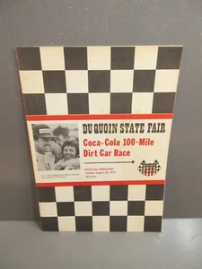 DuQuoin State Fair Coca-Cola 1975 100 millas programa de carreras de autos de tierra - Imagen 1 de 1