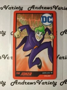 Tarjetas empujadoras de monedas de DC Comics serie 4 The Joker #10 sin código de barras - Imagen 1 de 2