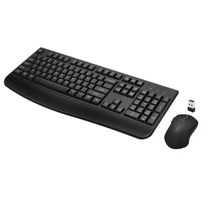 Wireless Keyboard and Mouse Combo, Full-Sized 2.4GHz Wireless Keyboard with C... - Afbeelding 1 van 7
