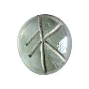 Ciottolo di ricarica in vetro Magick Rune con piccola borsa - Foto 1 di 5