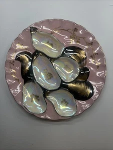 Plato de pavo rosa vintage Limoges - Imagen 1 de 12