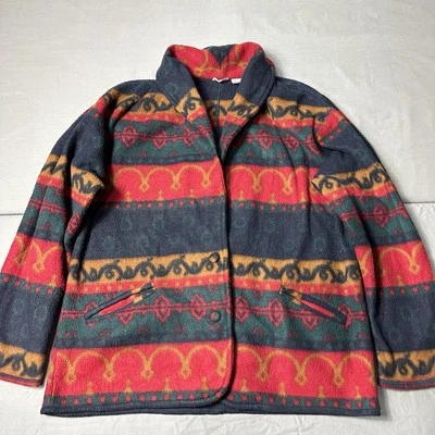 Suéter Cabin Creek Mujer Mediano 8/10 Vintage Polar Cárdigan Tribal Nativo Foto 1 de 4
