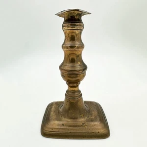 ANTIQUE BRASS CANDLESTICK A/F - Picture 1 of 7