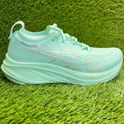 Zapatillas deportivas Asics Gel-Nimbus 26 para mujer talla 8D verde dorado Foto 1 de 4