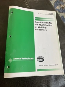 AWS B5.1:2003 specification for the qualification of welding inspectors ANSI - Picture 1 of 4
