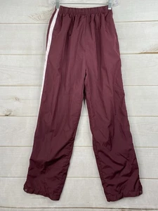De Colección Holloway Pantalones de Pista Adulto XS Borgoña Cortavientos Malla Forrada Cremallera Tobillo Y2K - Imagen 1 de 11