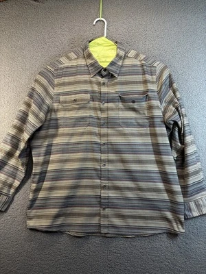 Camisa Swiss Tech Para Hombres 2 XL Manga Larga Rayas Abotonada Preppy Informal Foto 1 de 4