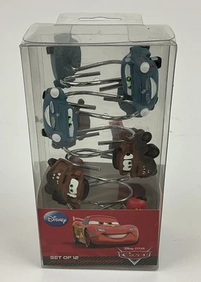 Juego de 12 ganchos para cortina de ducha Disney PIxar Cars nuevos en caja Foto 1 de 4