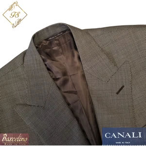 Vintage Canali Men Blazer 40R Brown Nailhead  Peak Lapel Sport Coat Jacket - Picture 1 of 18