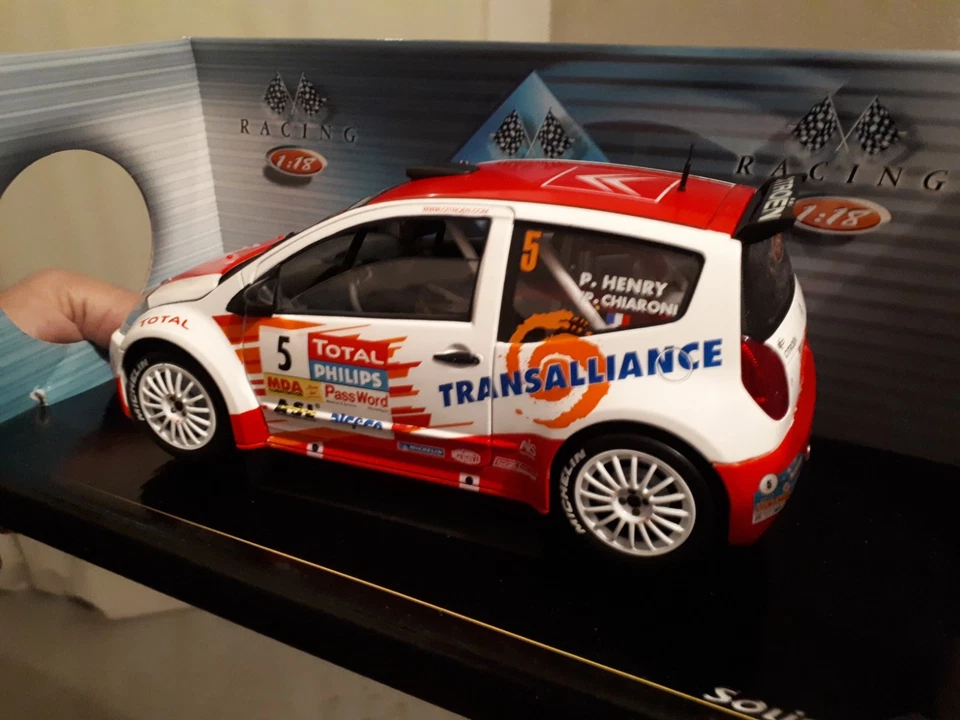 CITROEN C2 SUPER 1600 scala 1/18 SOLIDO nuovo - Immagine 1 di 4