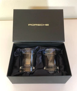 Porsche Shot Glass Coppia Set di 2 Bicchieri Novità Logo con Scatola - Foto 1 di 5