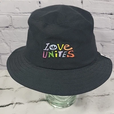 Adidas Originales Love Unites Sombrero Cubo Unisex Negro Talla Única Retro Gorra para el Sol Foto 1 de 4