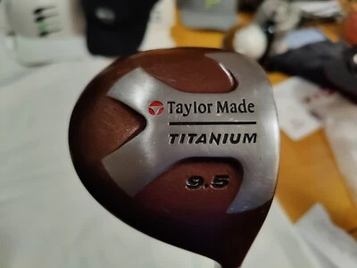 NICE OLD TAYLORMADE TITANIUM 9.5° DRIVER W/BUBBLE R-80 PLUS GRAPHITE SHAFT 45" - Image 1 of 4